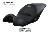Funda de asiento BMW K1600GTL 2010-2025 Tappezzeria Italia TPZ Comfort en negro