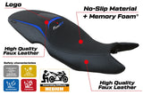 Funda de asiento BMW F800GT 2012 2013 2014 2015 2016 Tappezzeria Italia TPZ Comfort Azul Negro
