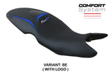 Funda de asiento BMW F800GT 2012 2013 2014 2015 2016 Tappezzeria Italia TPZ Comfort Azul Negro