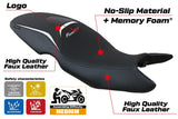 Funda de asiento BMW F800GT 2012 2013 2014 2015 2016 Tappezzeria Italia TPZ Comfort Blanco Negro