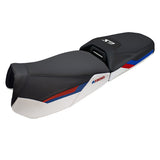 Funda de asiento BMW R1300GS Adventure 2024-2025 Tappezzeria Italia TPZ Blanco Rojo Azul Negro