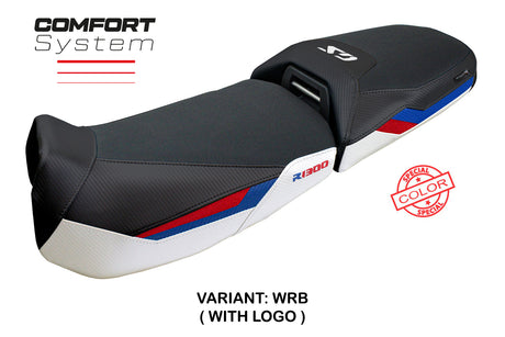 BMW R1300GS Adventure 2024 2025 Seat Cover Tappezzeria Comfort White Red Blue