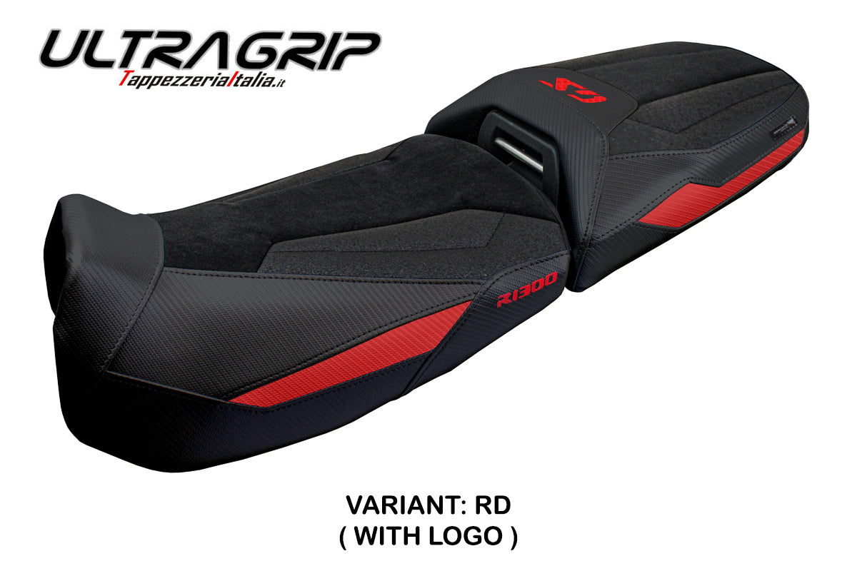 BMW R1300GS Adventure 2024 2025 Seat Cover Tappezzeria Ultragrip Black Red