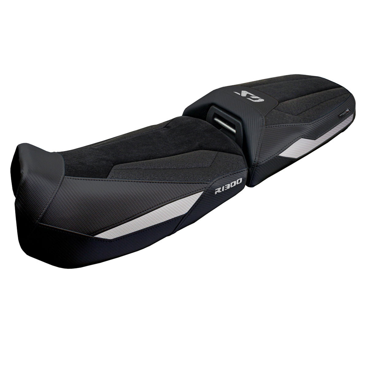 BMW R1300GS Adventure 2024 2025 Seat Cover Tappezzeria Ultragrip Black Silver