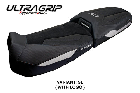 BMW R1300GS Adventure 2024 2025 Seat Cover Tappezzeria Ultragrip Black Silver
