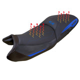 BMW R1300GS 2023-2025 Seat Cover Tappezzeria Italia TPZ Comfort Heated in Blue and Black