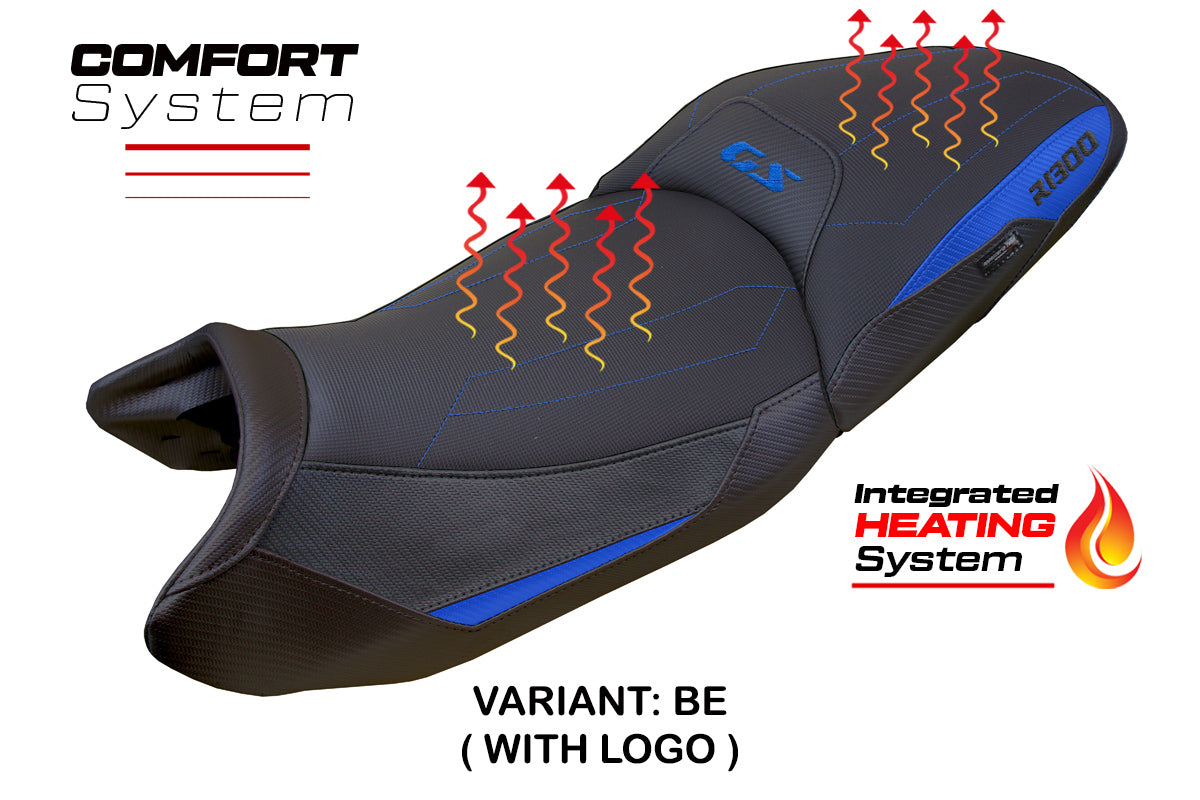 BMW R1300GS 2023-2025 Seat Cover Tappezzeria Italia TPZ Comfort Heated in Blue and Black