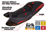BMW R1300GS Touring 2023-2026 Seat Cover TPZ Italia Velvet Ultragrip Red