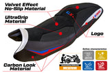 BMW R1300GS 2023-2026 Touring Seat Cover Tappezzeria Italia TPZ Ultragrip in White Red and Blue