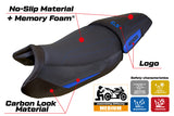 Funda de asiento estándar para BMW R1300GS 2023-2025 Tappezzeria Italia TPZ Comfort en azul y negro