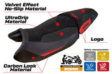 BMW R1300GS 2023-2026 Seat Cover TPZ Italia Velvet Ultragrip Red Black