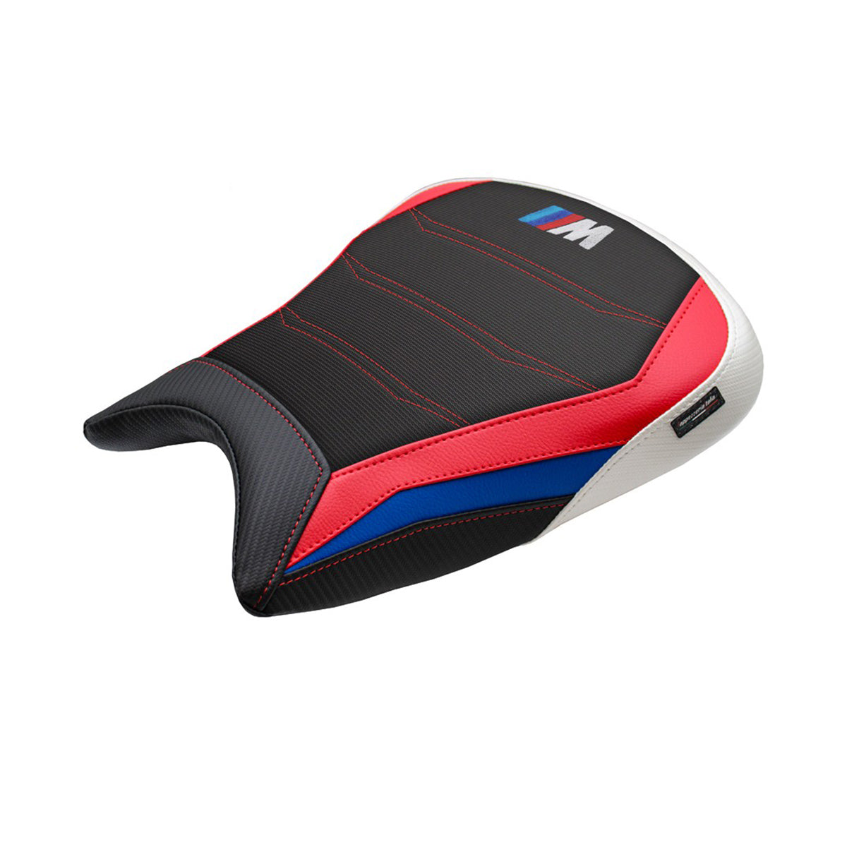 Funda de asiento BMW M1000RR 2023-2025 Tappezzeria Italia TPZ Comfort Rojo Blanco Azul Negro