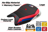 Funda de asiento BMW M1000RR 2023-2025 Tappezzeria Italia TPZ Comfort Rojo Blanco Azul Negro