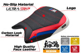 Funda de asiento BMW M1000RR 2023-2025 Tappezzeria Italia TPZ Ultragrip Rojo Blanco Azul Negro
