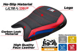 Funda de asiento BMW M1000RR 2023-2025 Tappezzeria Italia TPZ Ultragrip Azul Rojo Negro