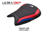 Funda de asiento BMW M1000RR 2023-2025 Tappezzeria Italia TPZ Ultragrip Azul Rojo Negro
