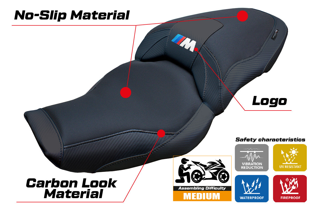 BMW M1000XR 2024-2026 Seat Cover Tappezzeria Italia TPZ in Black