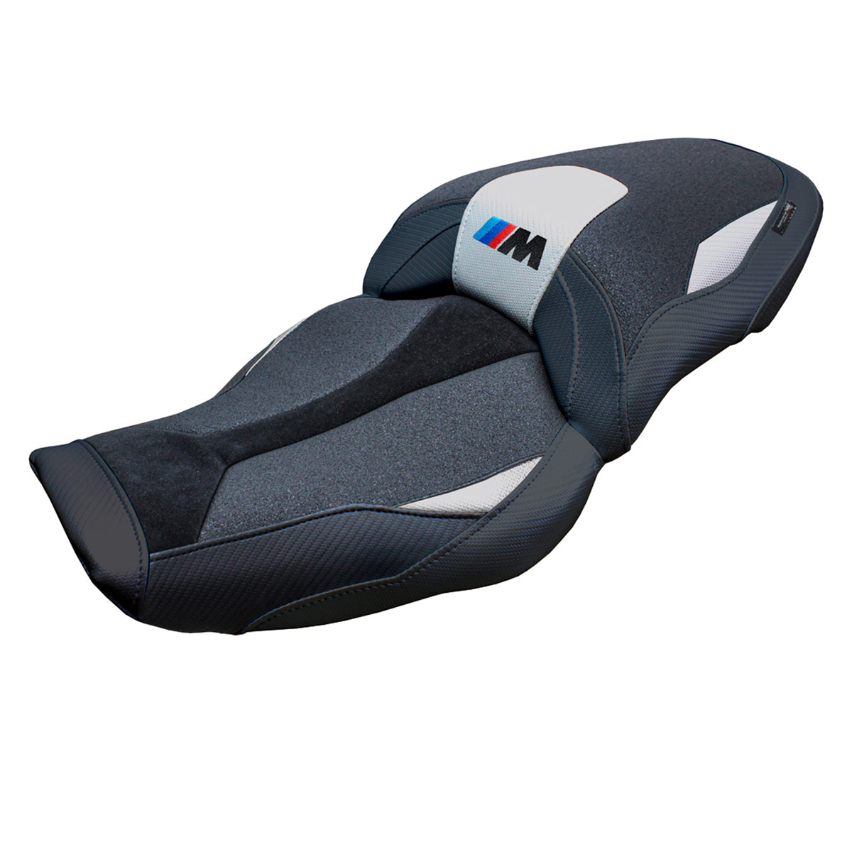 BMW M1000XR 2024-2025 Seat Cover Tappezzeria Italia TPZ Ultragrip in Silver and Black