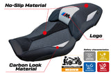 BMW M1000XR 2024-2025 Seat Cover Tappezzeria Italia TPZ Ultragrip in Silver and Black