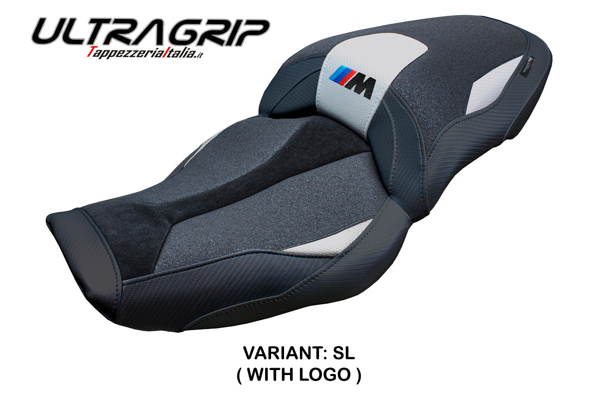 BMW M1000XR 2024-2025 Seat Cover Tappezzeria Italia TPZ Ultragrip in Silver and Black