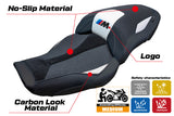 BMW M1000XR 2024-2026 Seat Cover Tappezzeria Italia TPZ Ultragrip in White and Black