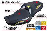 BMW S1000XR 2024-2025 Seat Cover Tappezzeria Italia TPZ in Silver Yellow and Black