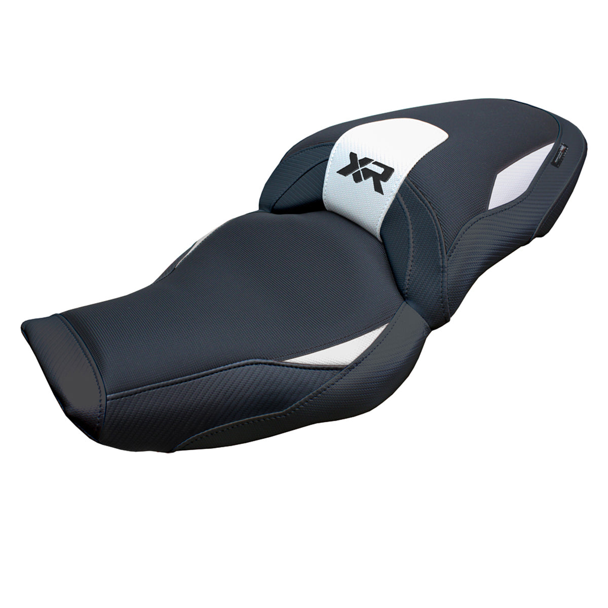 Funda de asiento para BMW S1000XR 2024-2025 Tappezzeria Italia TPZ en blanco y negro