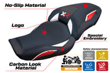 BMW S1000XR 2024-2025 Seat Cover Tappezzeria Italia TPZ in White Red and Black