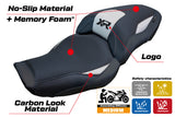 Funda de asiento BMW S1000XR 2024-2025 Tappezzeria Italia TPZ Comfort en plata y negro