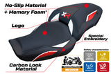 BMW S1000XR 2024-2025 Seat Cover Tappezzeria Italia TPZ Comfort in White Red and Black