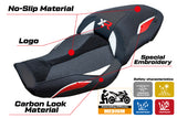 BMW S1000XR 2024-2025 Seat Cover Tappezzeria Italia TPZ Ultragrip in White Red and Black