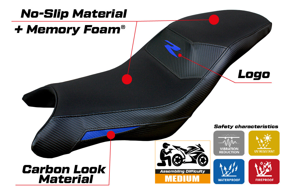 BMW G310R 2021-2026 Seat Cover Tappezzeria Italia TPZ Comfort in Blue and Black