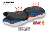 Funda de asiento calefactable Comfort BMW R1250GS 2019-2023 Tappezzeria Italia TPZ en blanco, rojo y azul
