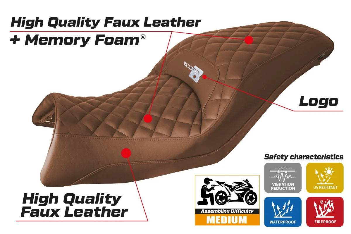 BMW K1600B 2017-2026 Seat Cover TPZ Italia comfort Brick