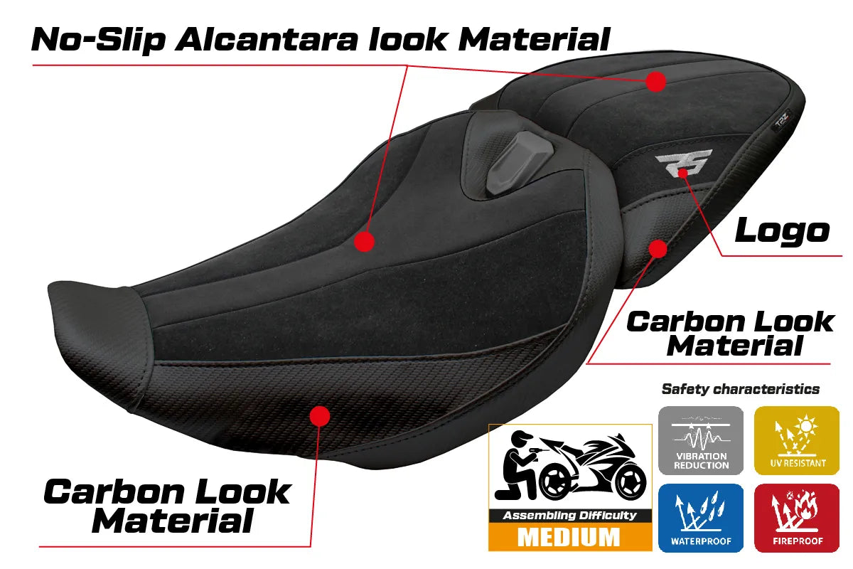 BMW R1300RS 2025-2026 Seat Cover TPZ Italia Velvet Black