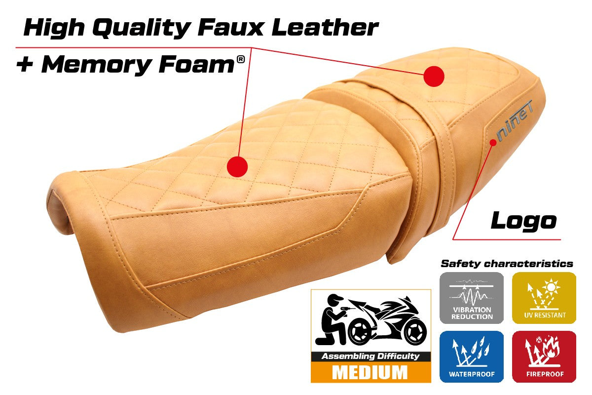 BMW R12 NINE T 2025-2026 Seat Cover TPZ Italia Comfort Camel