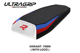Funda para asiento trasero BMW M1000R 2022-2025 Tappezzeria Italia TPZ Ultragrip en rojo, azul, blanco y negro