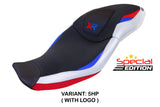 BMW S1000XR 2020-2023 Seat Cover Tappezzeria Italia TPZ in HP SE White, Red and Blue