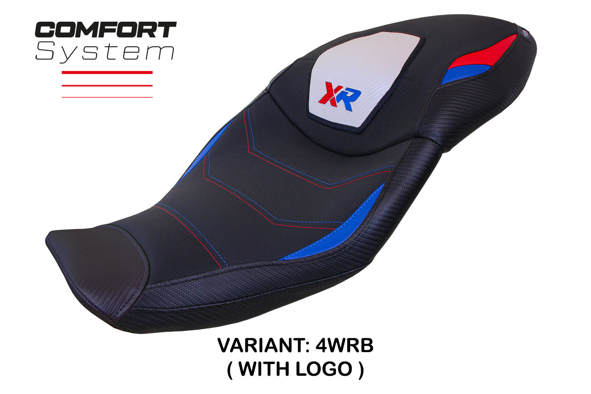 BMW S1000XR 2020-2023 Seat Cover Tappezzeria Italia TPZ Comfort in White, Red and Blue