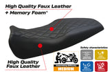 Benelli Leoncino 506 2017-2025 Funda de asiento Tappezzeria Italia TPZ Comfort Negro