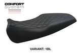 Benelli Leoncino 506 2017-2025 Funda de asiento Tappezzeria Italia TPZ Comfort Negro