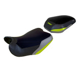 Funda de asiento Benelli TRK 702 2023-2025 Tappezzeria Italia TPZ en gris, amarillo y negro