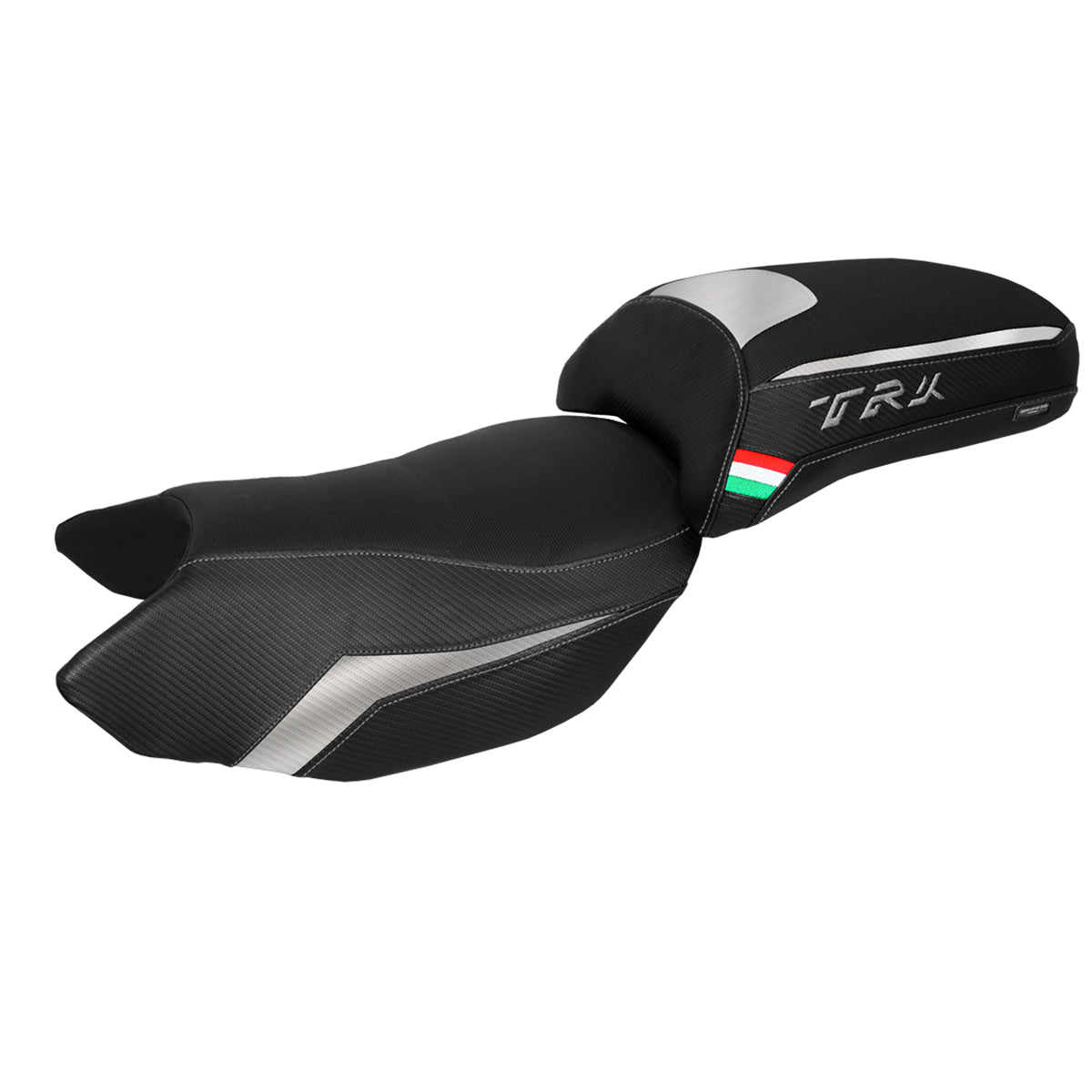 Benelli TRK 502 2017-2025 Seat Cover Tappezzeria Italia TPZ in Silver and Black