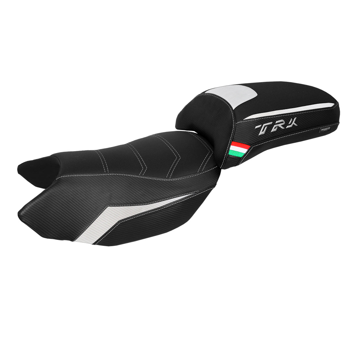 Funda de Asiento Benelli TRK 502 2017-2025 Tappezzeria Italia TPZ Comfort en Blanco