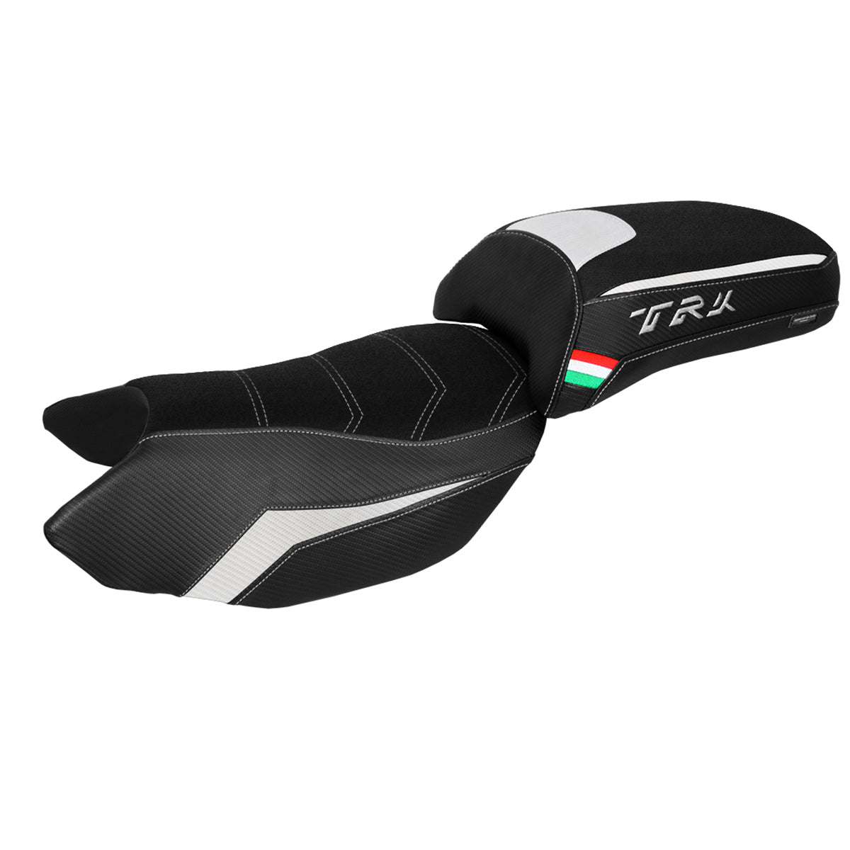 Funda Asiento Benelli TRK 502 2017-2025 Tappezzeria Italia TPZ Ultragrip en Blanco