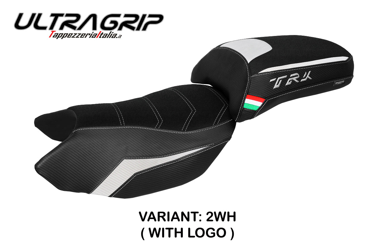 Funda Asiento Benelli TRK 502 2017-2025 Tappezzeria Italia TPZ Ultragrip en Blanco