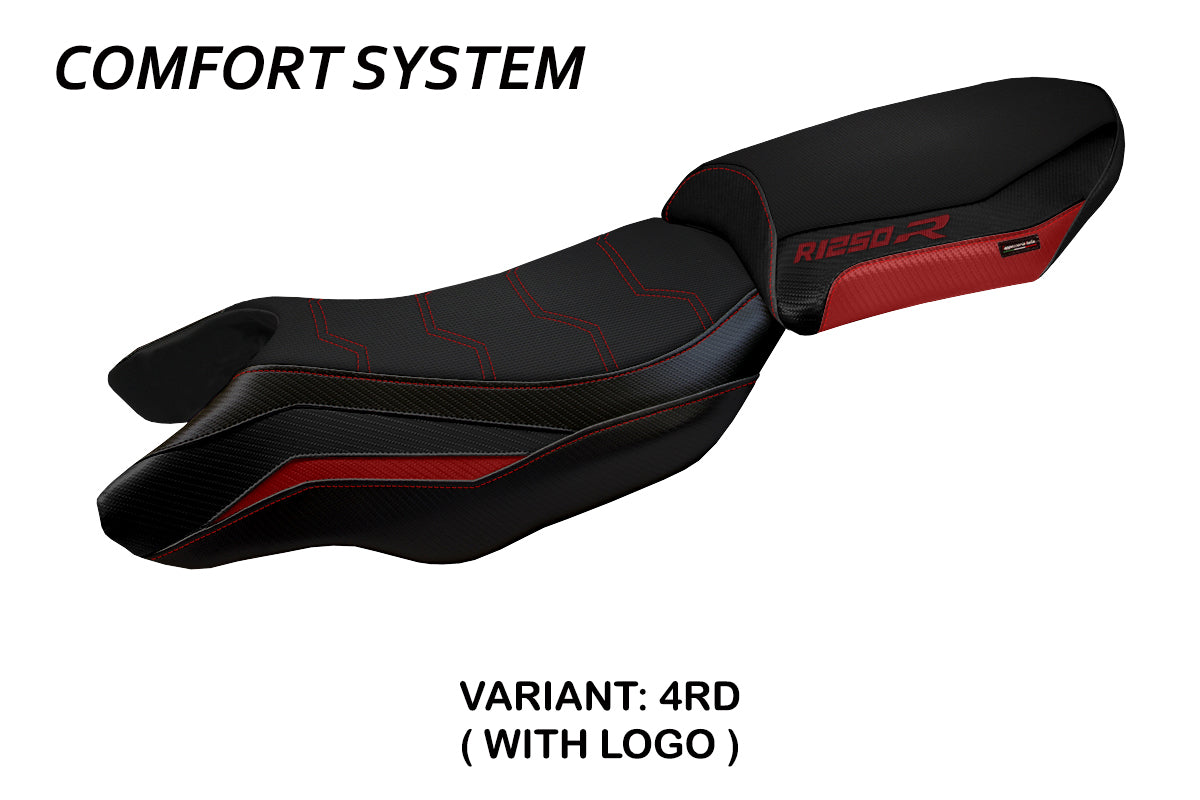 BMW R1250R 2019-2025 Seat Cover Tappezzeria Italia TPZ Comfort in Red and Black