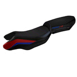 Funda de asiento BMW R1250R 2019-2025 Tappezzeria Italia TPZ Comfort en azul, rojo y negro