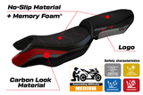Funda de asiento BMW R1250R 2019-2025 Tappezzeria Italia TPZ Comfort en rojo, gris y negro