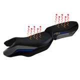 BMW R1250RS 2020-2024 Comfort Heated Seat Cover Tappezzeria Italia TPZ in Blue and Grey